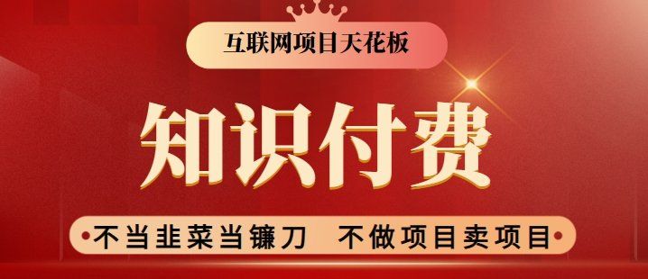 
          2024互联网项目天花板，新手小白也可以通过知识付费月入10W，实现财富自由 - Featured image
        