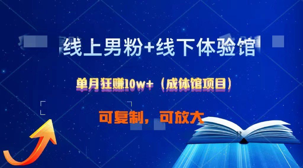 
          线上男粉+线下成体馆：单月狂赚10W+1.0 - Featured image
        