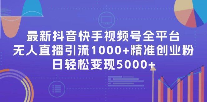 
          （11970期）最新抖音快手视频号全平台无人直播引流1000+精准创业粉，日轻松变现5000+ - Featured image
        