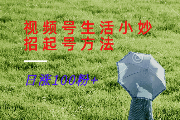 
          视频号生活小妙招分享赛道， 起号涨粉新方法，日涨100粉 - Featured image
        