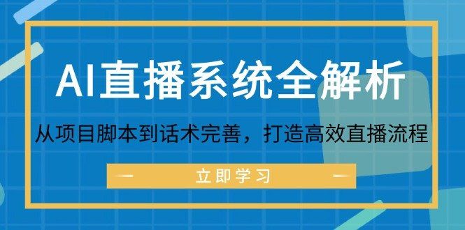 
          AI直播系统全解析：从项目脚本到话术完善，打造高效直播流程 - Featured image
        