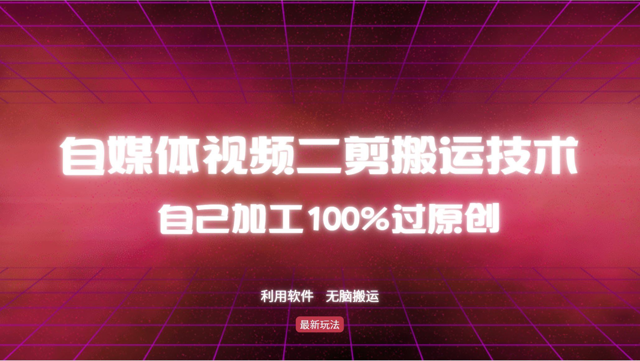 
          （12995期）详细教你自媒体视频二剪搬运技术，自己加工100%过原创，无脑搬运 - Featured image
        