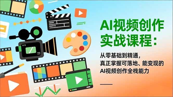 
          AI视频创作实战课程：从零基础到精通，真正掌握可落地、能变现的AI视频创作全栈能力 - Featured image
        