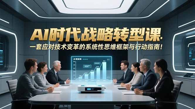 
          AI时代战略转型课：一套应对技术变革的系统性思维框架与行动指南！ - Featured image
        