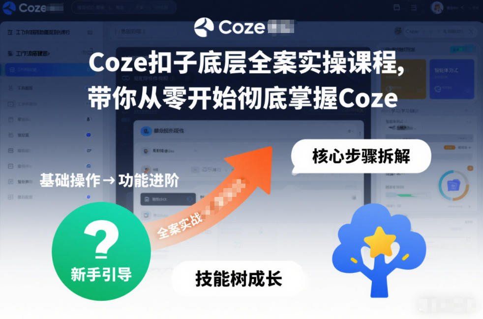 
          Coze扣子底层全案实操课程，带你从零开始彻底掌握Coze - Featured image
        