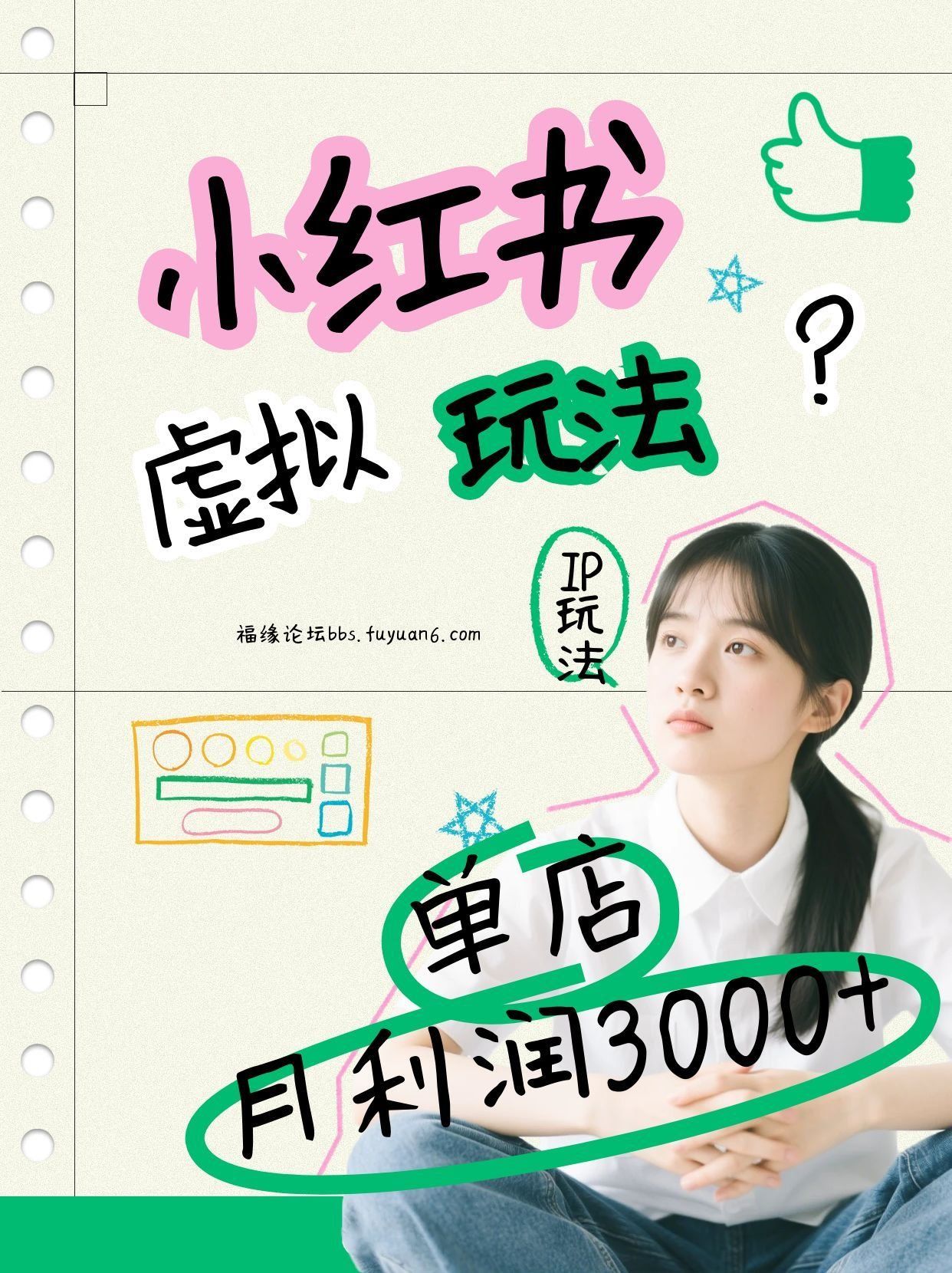 
          小红书虚拟玩法（铺货流和单品玩法），单店月利润3000+，IP打法+原创商品（0违规） - Featured image
        