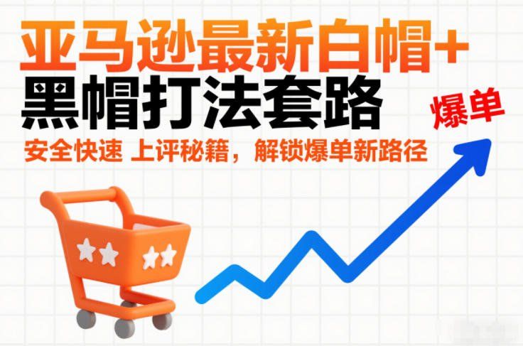 
          亚马逊最新白帽+黑帽打法套路，安全快速上评秘籍，解锁爆单新路径 - Featured image
        