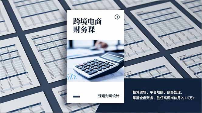 
          跨境电商财务课，核算逻辑、平台规则、账务处理，掌握全盘账务，胜任高薪岗位月入1.5万+ - Featured image
        