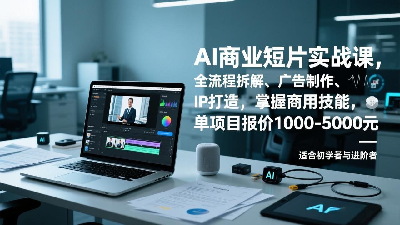 
          AI商业短片实战课，全流程拆解、广告制作、IP打造，掌握商用技能，单项目报价1000-5000元 - Featured image
        