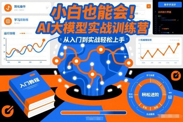 
          小白也能会！AI大模型实战训练营，从入门到实战轻松上手 - Featured image
        