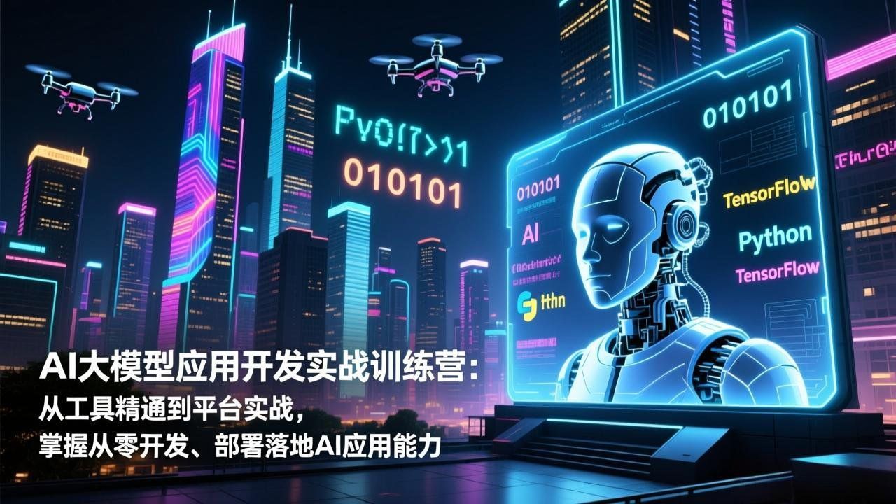 
          AI大模型应用开发实战训练营：从工具精通到平台实战，掌握从零开发、部署落地AI应用能力 - Featured image
        