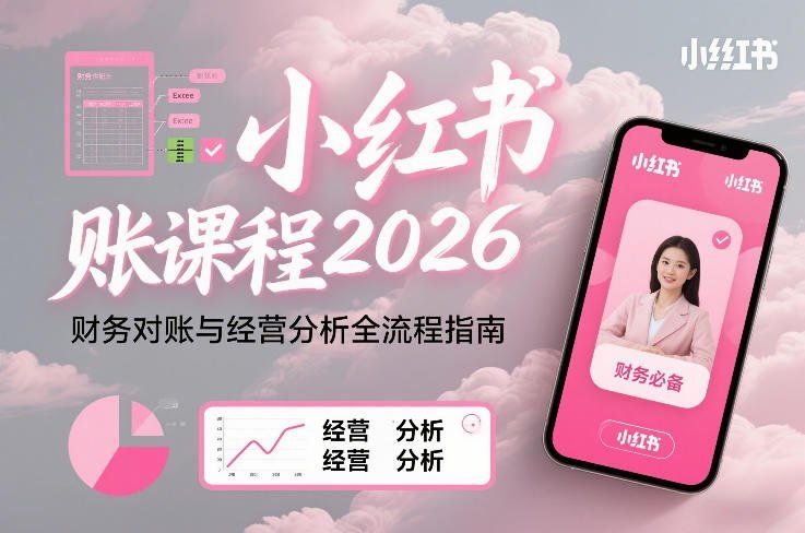 
          小红书对账课程2026，财务对账与经营分析全流程指南 - Featured image
        