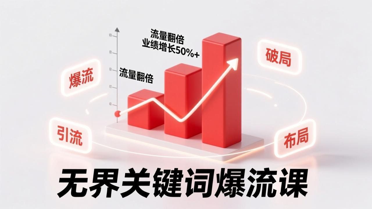 
          无界关键词爆流课，破局布局逻辑、阶段精准引流，实现流量翻倍，店铺业绩增长50%+。 - Featured image
        