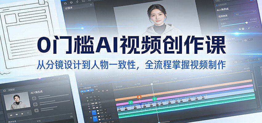 
          0门槛AI视频创作课：从分镜设计到人物一致性，全流程掌握视频制作 - Featured image
        