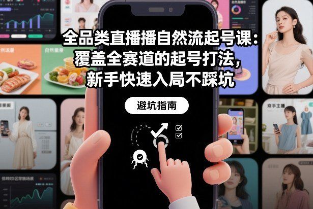 
          全品类直播自然流起号课：覆盖全赛道的起号打法，新手快速入局不踩坑 - Featured image
        