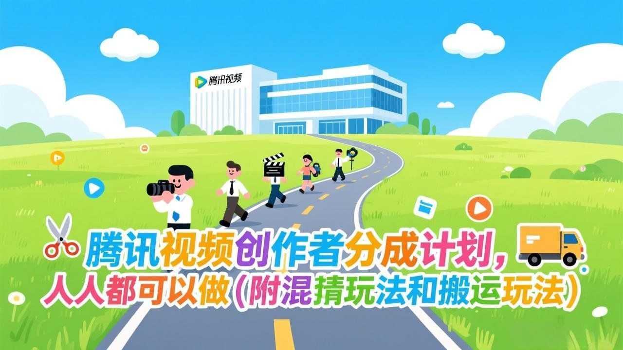 
          腾讯视频创作者分成计划，人人都可以做(附混剪玩法和搬运玩法 - Featured image
        