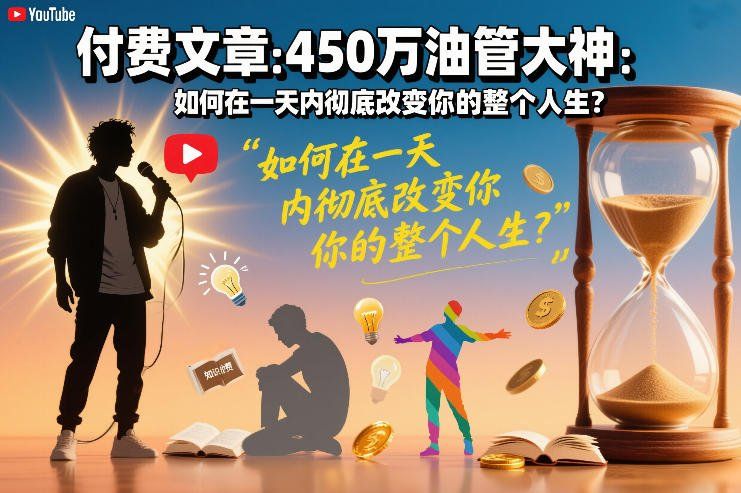 
          付费文章：450万油管大神：如何在一天内彻底改变你的整个人生？ - Featured image
        