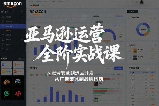 
          亚马逊运营全阶实战课，从账号安全到选品开发，从广告破冰到品牌构筑(更新2026) - Featured image
        