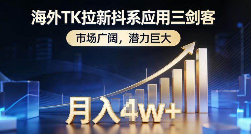 
          海外TK拉新抖系应用三剑客，市场广阔，潜力巨大，月入1w+ - Featured image
        
