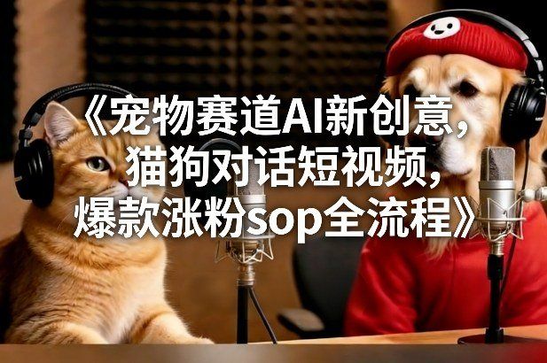 
          宠物赛道AI新创意，猫狗对话短视频，爆款涨粉sop全流程 - Featured image
        