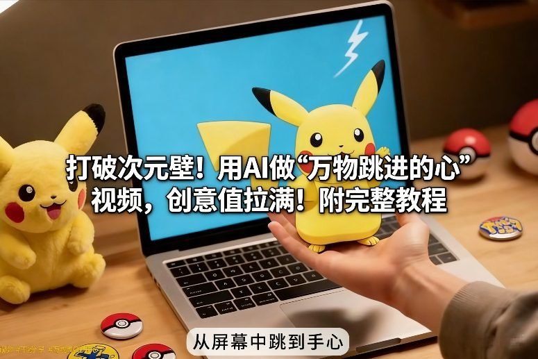 
          打破次元壁！用AI做【万物跳进手心】视频，创意值拉满！附完整教程 - Featured image
        