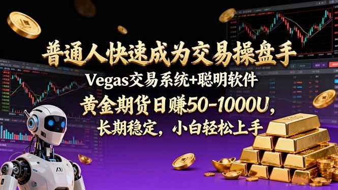 
          普通人快速成为交易操盘手 Vegas交易系统+聪明软件 ， 黄金期货日赚50-1000U， 长期稳定，小… - Featured image
        