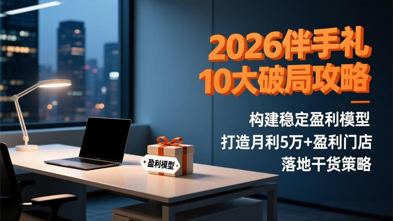 
          2026伴手礼10大破局攻略：构建稳定盈利模型，打造月利5万+盈利门店，落地干货策略 - Featured image
        