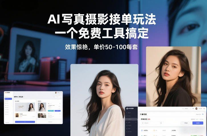 
          AI写真摄影接单玩法，一个免费工具搞定，效果惊艳，单价50-100每套 - Featured image
        