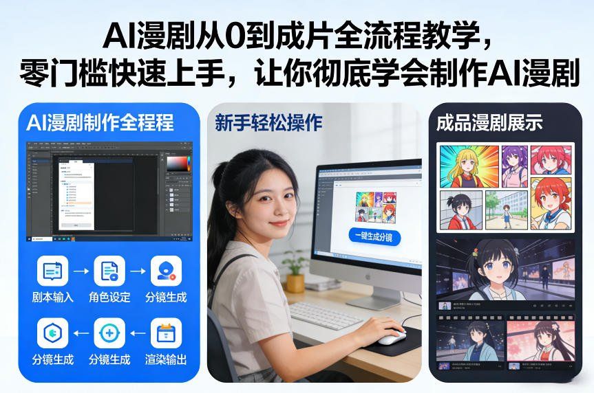 
          AI漫剧从0到成片全流程教学，零门槛快速上手，让你彻底学会制作AI漫剧【保姆级教程】 - Featured image
        