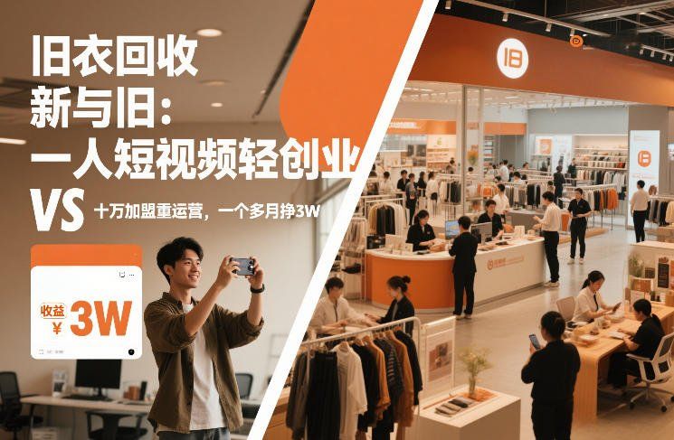 
          旧衣回收“新”与“旧”：一人短视频轻创业，VS十万加盟重运营，一个多月挣3W【揭秘】 - Featured image
        