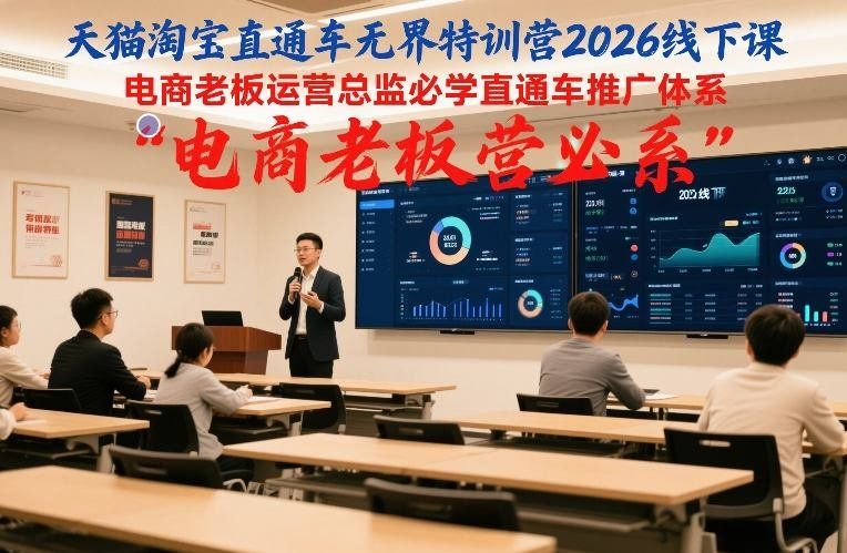 
          天猫淘宝直通车无界特训营2026线下课，电商老板运营总监必学直通车推广体系 - Featured image
        