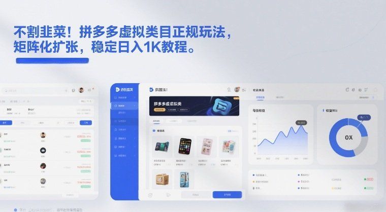 
          不割韭菜！拼多多虚拟类目正规玩法，矩阵化扩张，稳定日入1K教程【揭秘】 - Featured image
        