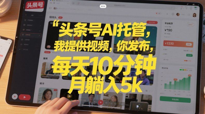 
          头条号AI托管，我提供视频，你发布，每天10分钟，月躺入5k+【揭秘】 - Featured image
        