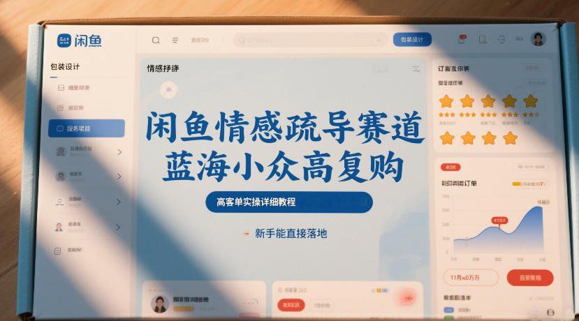 
          闲鱼情感疏导赛道，蓝海小众高复购，高客单实操详细教程，新手能直接落地 - Featured image
        