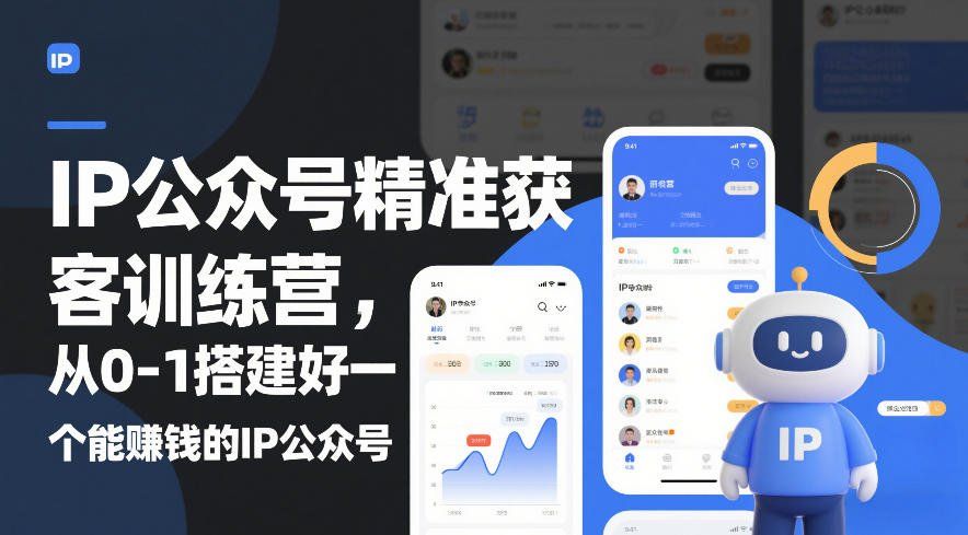 
          IP公众号精准获客训练营，从0-1搭建好一个能賺钱的IP公众号(更新中) - Featured image
        