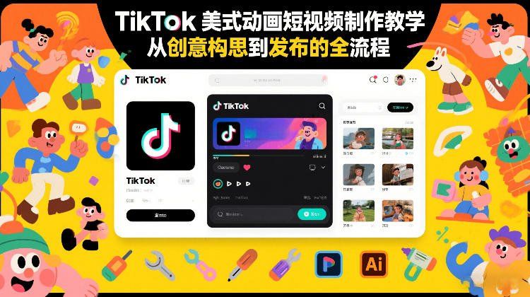 
          TikTok美式动画短视频制作教学，从创意构思到发布的全流程 - Featured image
        