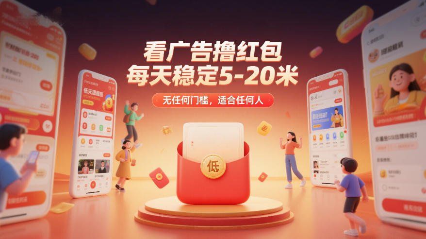 
          看广告撸红包，每天稳定5-20米，无任何门槛，适合任何人 - Featured image
        