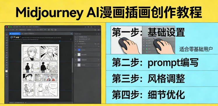 
          利用Midjourney AI人工智能轻松创作漫画插画教程，零基础创作完整漫画插画 - Featured image
        