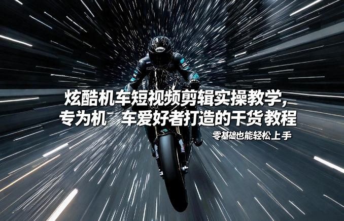 
          炫酷机车短视频剪辑实操教学，专为机车爱好者打造的干货教程，零基础也能轻松上手 - Featured image
        