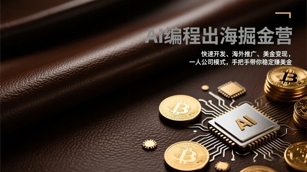 
          AI编程出海掘金营：快速开发、海外推广、美金变现，一人公司模式，手把手带你稳定赚美金 - Featured image
        