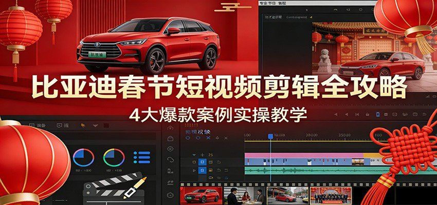 
          比亚迪春节短视频剪辑全攻略，4大爆款案例实操教学 - Featured image
        