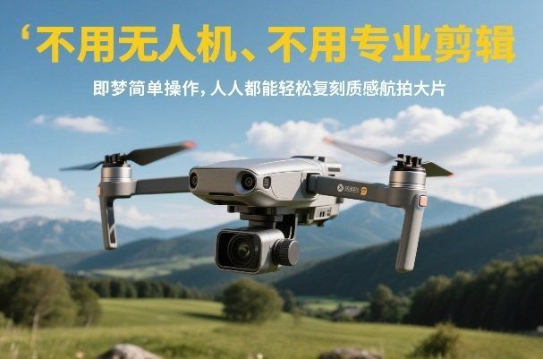 
          不用无人机、不用专业剪辑，即梦简单操作，人人都能轻松复刻质感航拍大片 - Featured image
        