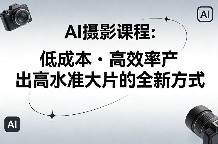 
          AI摄影课程，低成本高效率产出高水准大片的全新方式 - Featured image
        