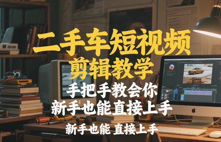 
          二手车短视频剪辑教学，手把手教会你，新手也能直接上手 - Featured image
        