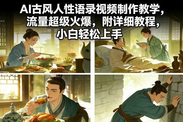 
          AI古风人性语录视频制作教学，流量超级火爆，附详细教程，小白轻松上手 - Featured image
        