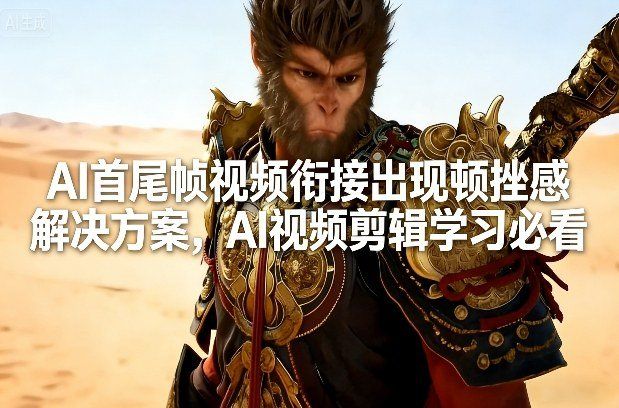 
          AI首尾帧视频衔接出现顿挫感解决方案，AI视频剪辑学习必看 - Featured image
        