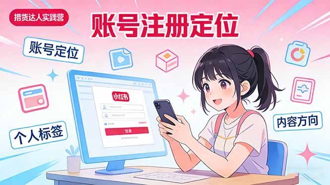 
          小红书带货达人实战营：账号注册定位、内容创作、选品策略、带货技巧、流量运营等 - Featured image
        
