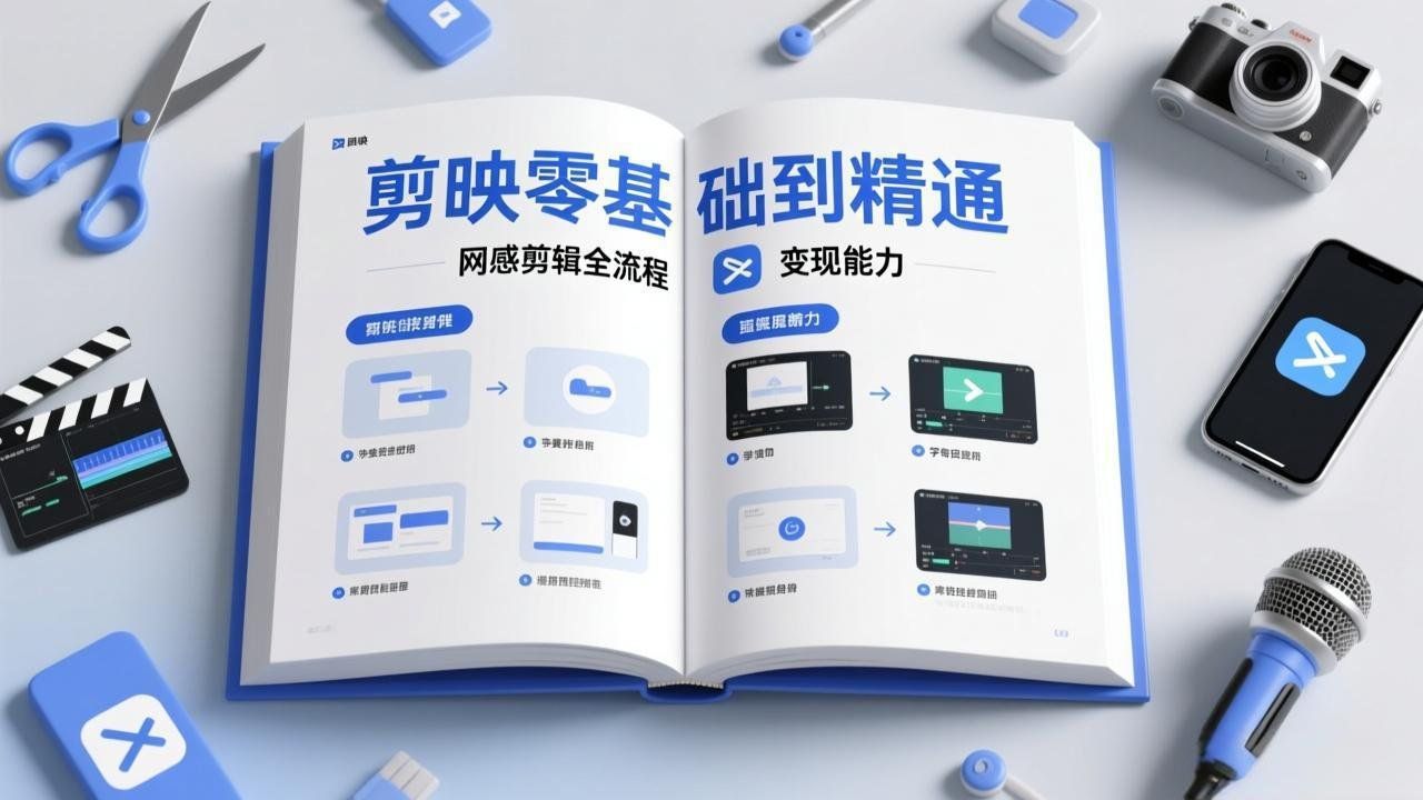 
          剪映零基础也能快速上手，从入门到精通掌握网感剪辑全流程，掌握能直接变现的剪辑能力 - Featured image
        