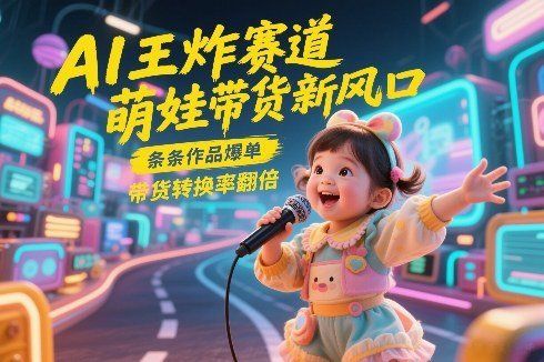 
          AI王炸赛道，萌娃带货新风口，条条作品爆单，带货转换率翻倍，核心逻辑拆解 - Featured image
        