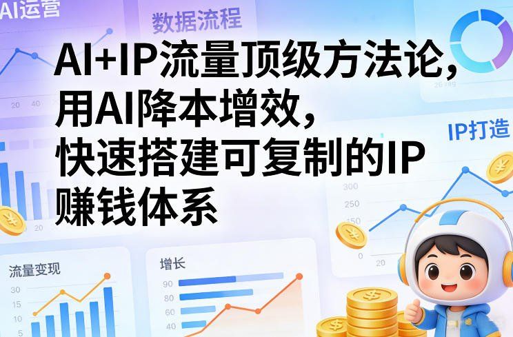 
          AI+IP流量顶级方法论，用AI降本增效，快速搭建可复制的IP賺钱体系 - Featured image
        
